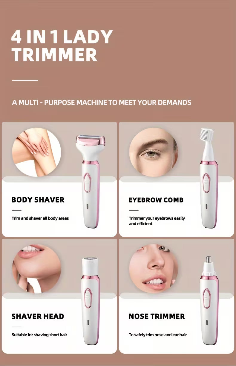 4 in 1 Rechargeable Painless Body Razor™