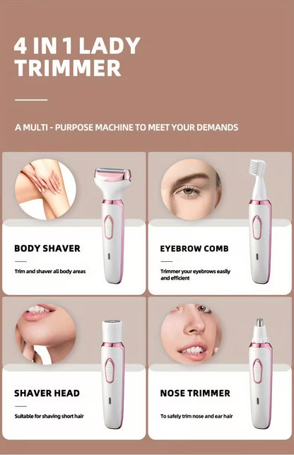 4 in 1 Rechargeable Painless Body Razor™
